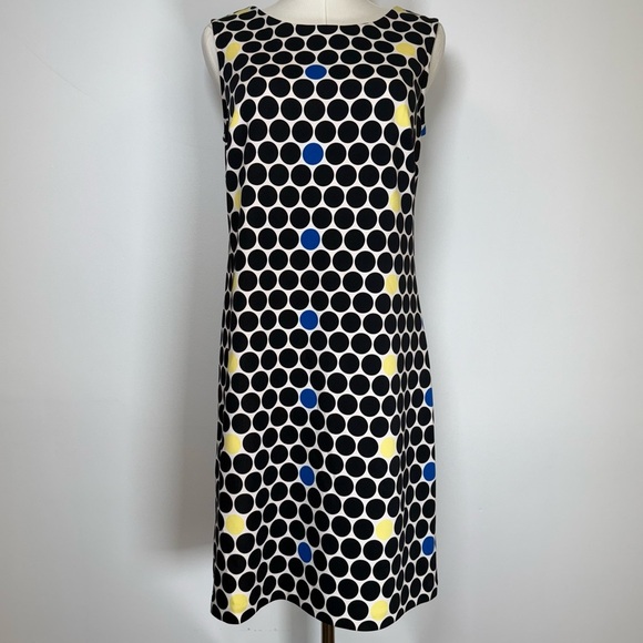 Worthington Polka Dot Print Sleeveless Stretch Sheath Dress Women’s Size Small - Picture 1 of 7